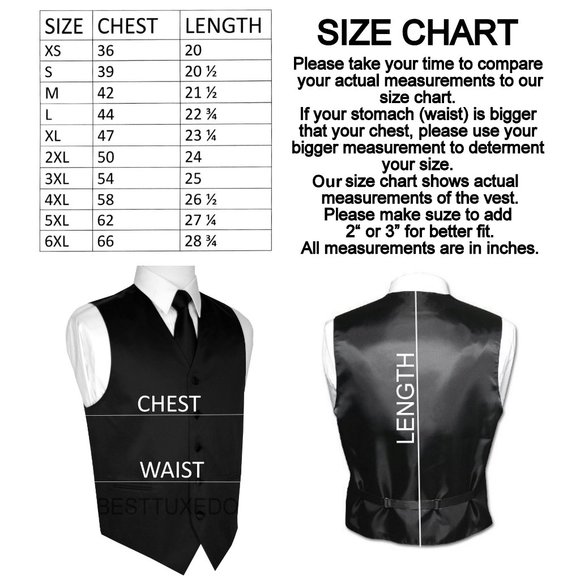 Men's Formal Wedding Prom Homecoming Tuxedo Vest Bow-Tie Hankie - Red Satin - Picture 3 of 4